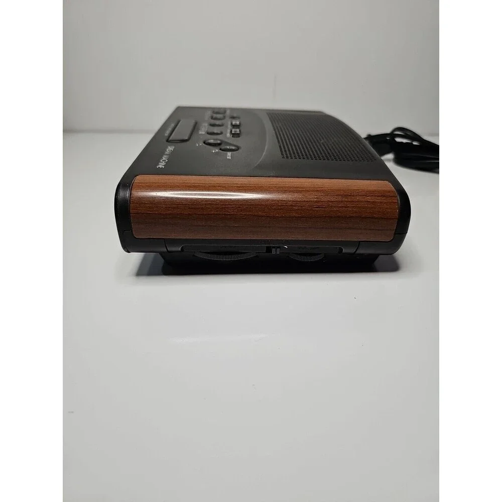 Sony Dream Machine ICF-C430 Vintage Wood Grain Dual Alarm AM/FM Clock Radio Work